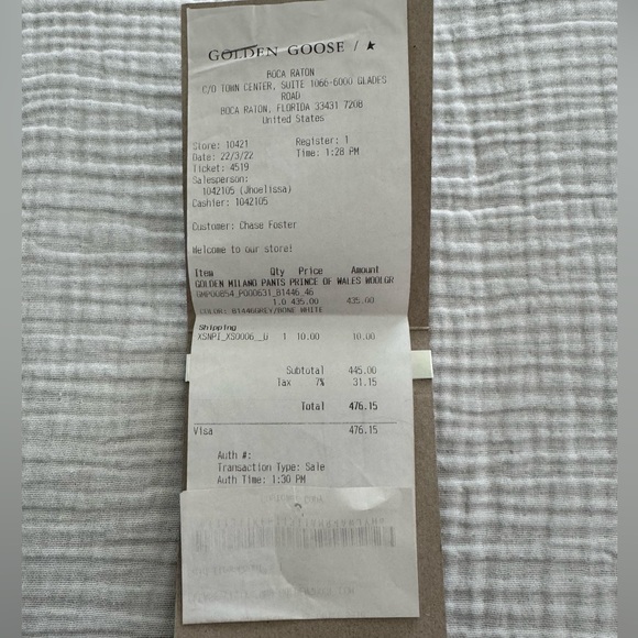 Golden Goose Prince of Wales Check Wool Trousers - Picture 7 of 10